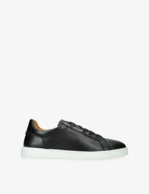 MAGNANNI Costa Leather Trainers - EUR 42.5 / 8.5 UK MEN in BLACK – Mens | Trainers | Lace up trainers