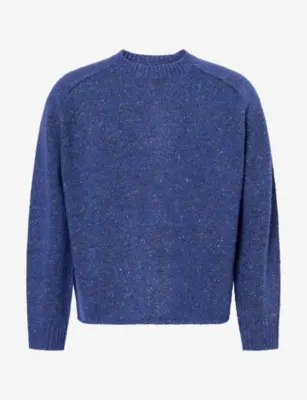 NN07 Jim Crew Neck Melange Wool-Blend Knit Jumper