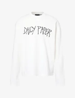 DAILY PAPER Scribble Brand-Print Cotton T-Shirt