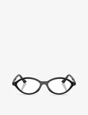 RAY-BAN RB7265 Oval-Frame Acetate Optical Glasses