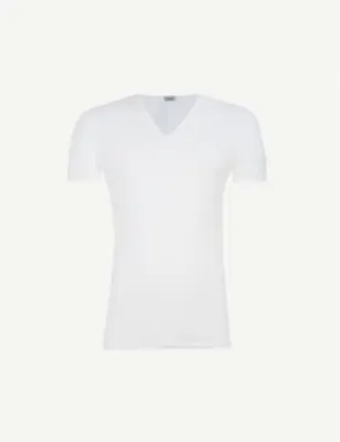 ZIMMERLI Pure comfort v-neck t-shirt detail 2