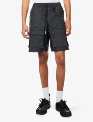 REESE COOPER Tahoe Check-Print Ripstop Cargo Shorts detail 3