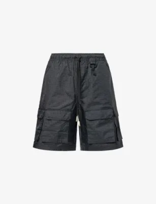 REESE COOPER Tahoe Check-Print Ripstop Cargo Shorts