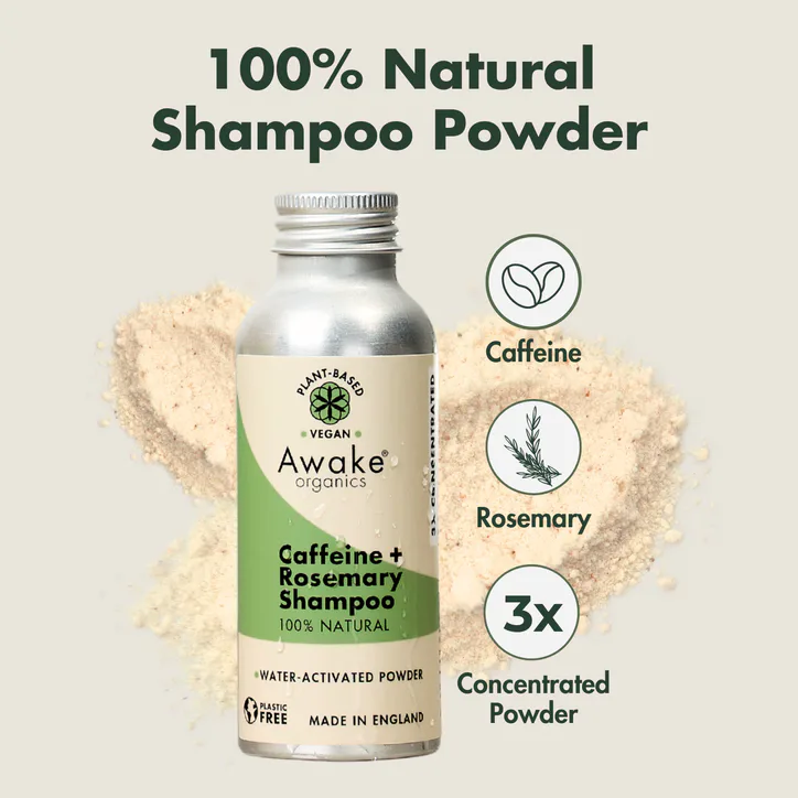Awake Organics Caffeine + Rosemary Shampoo Powder 55g, additional product view 2