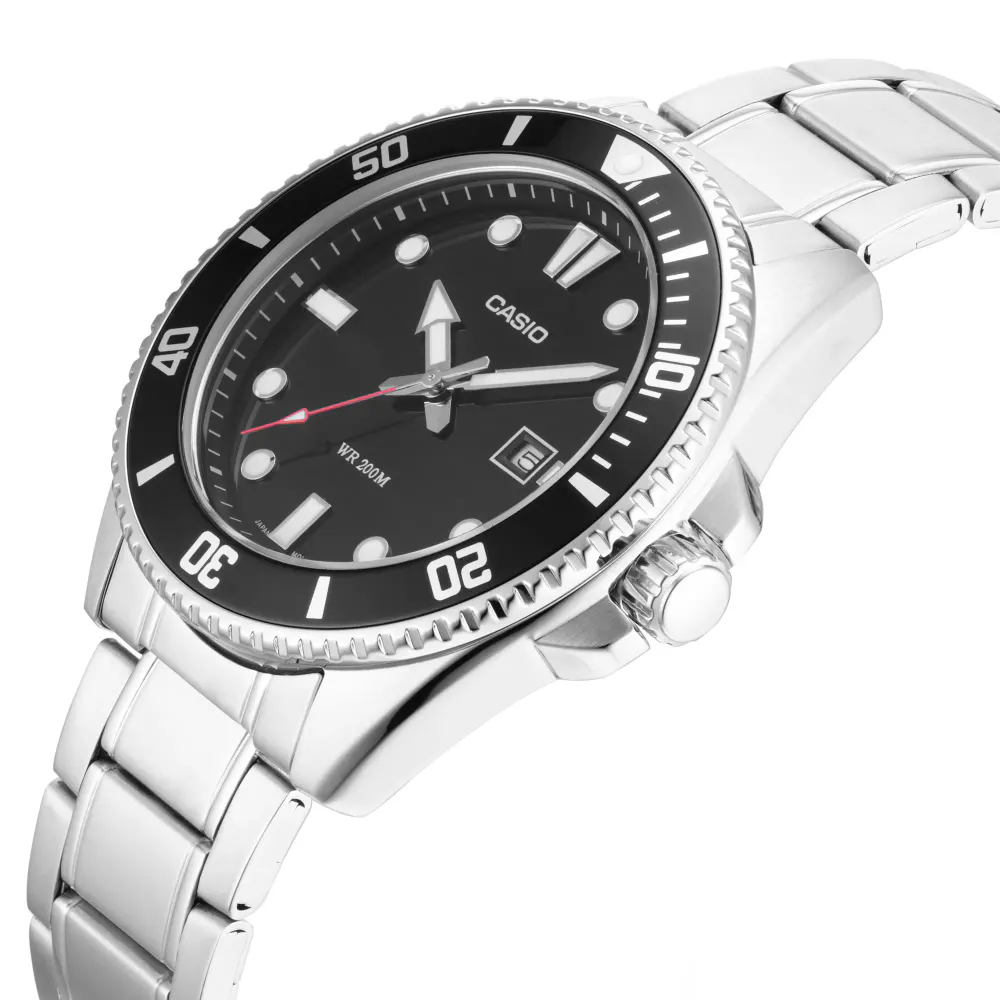 Casio Standard MDV-107D Mens Watch in Black, additional product view 3