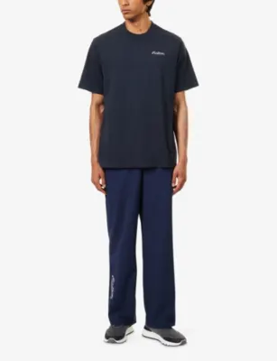 MALBON Bermuda Baldwin Cotton T-Shirt in NAVY, additional product view 2