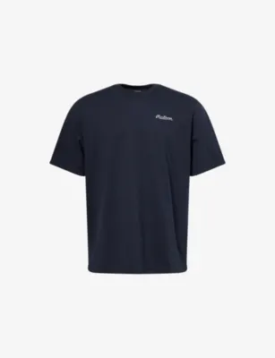 MALBON Bermuda Baldwin Cotton T-Shirt in NAVY – Mens | Tops & t-shirts | T-Shirts | Plain T-Shirts