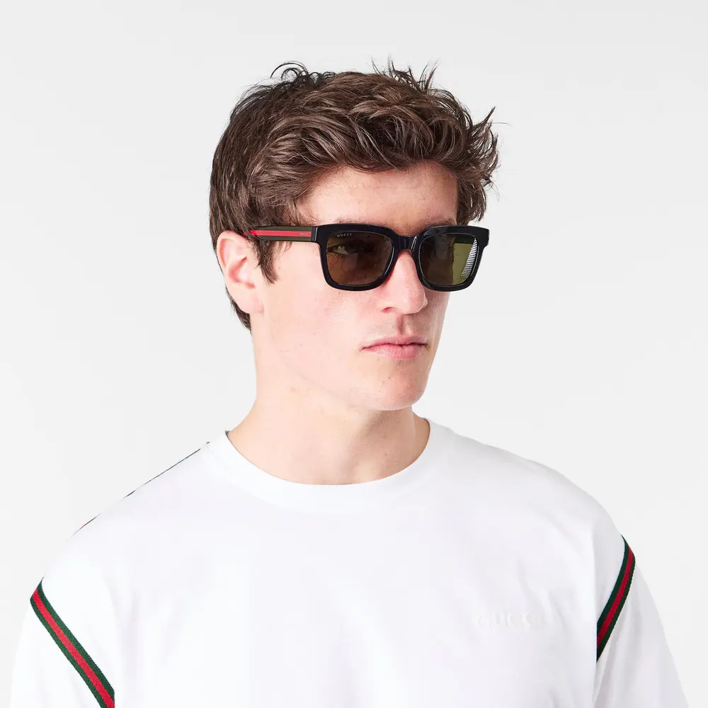 Gucci Gucci Mens GG0001SN Square Sunglasses detail 3