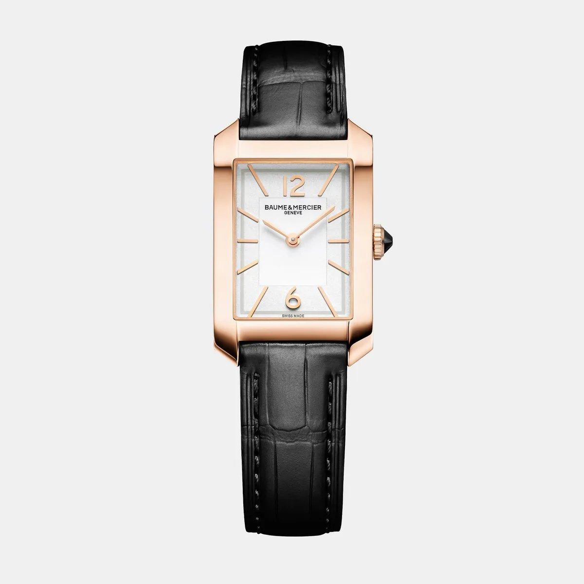 Baume and Mercier Men's Hampton Automatic Rectangular Auto Analogue Watch