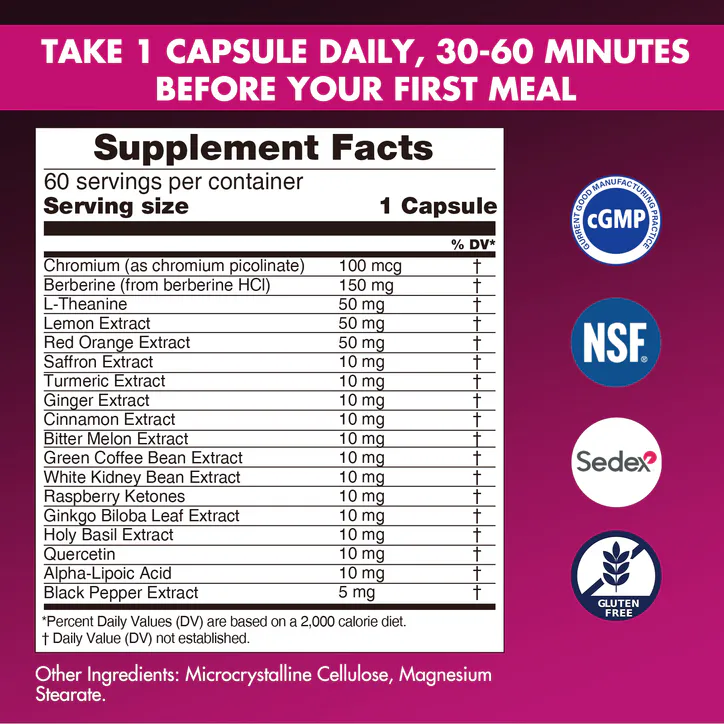 Сareleaf careleaf Berberine Complex Capsules 60 Capsules detail 2