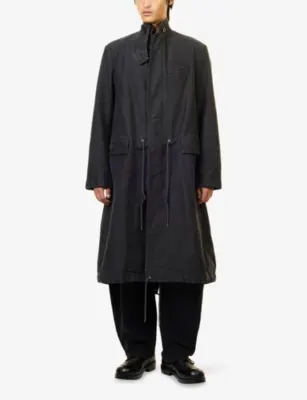 SACAI Flap-Pocket Cotton Coat detail 2