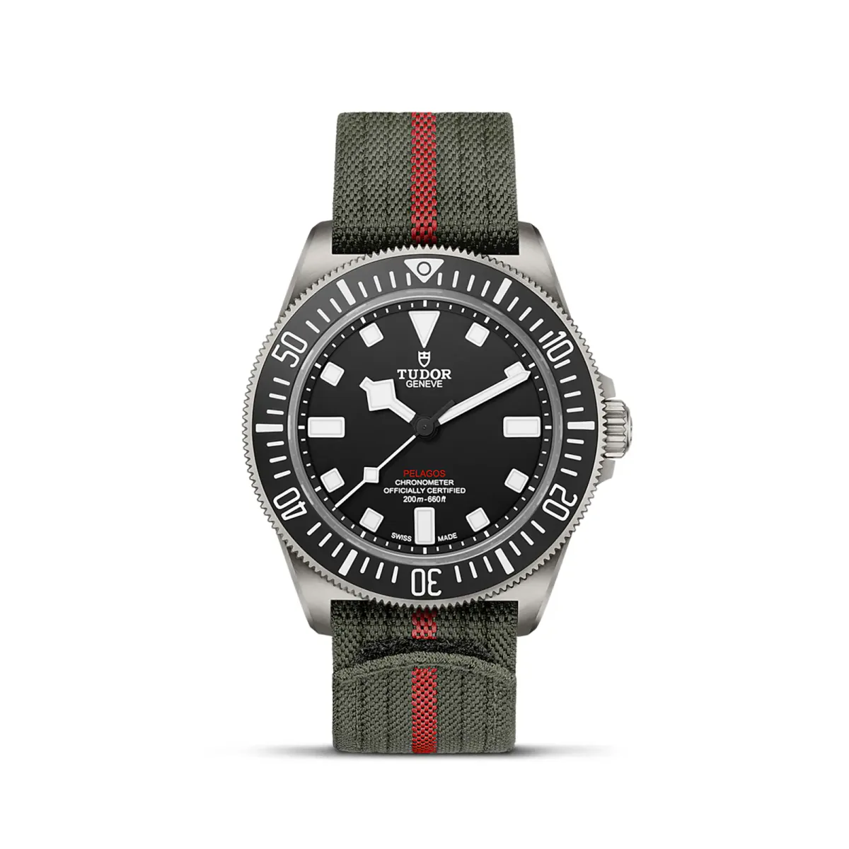 Tudor Pelagos FXD Manufacture Calibre MT5602 42mm Titanium Case Green Fabric Strap