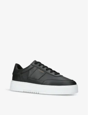 AXEL ARIGATO Orbit Vintage contrast-panel leather trainers - EUR 42 / 8 UK MEN in BLK/WHITE, additional product view 3