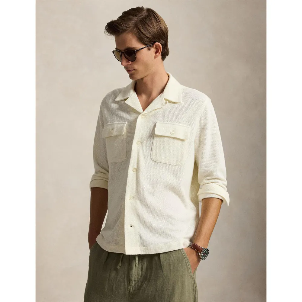 Polo Ralph Lauren Men's Long Sleeve Plain Shirt detail 2