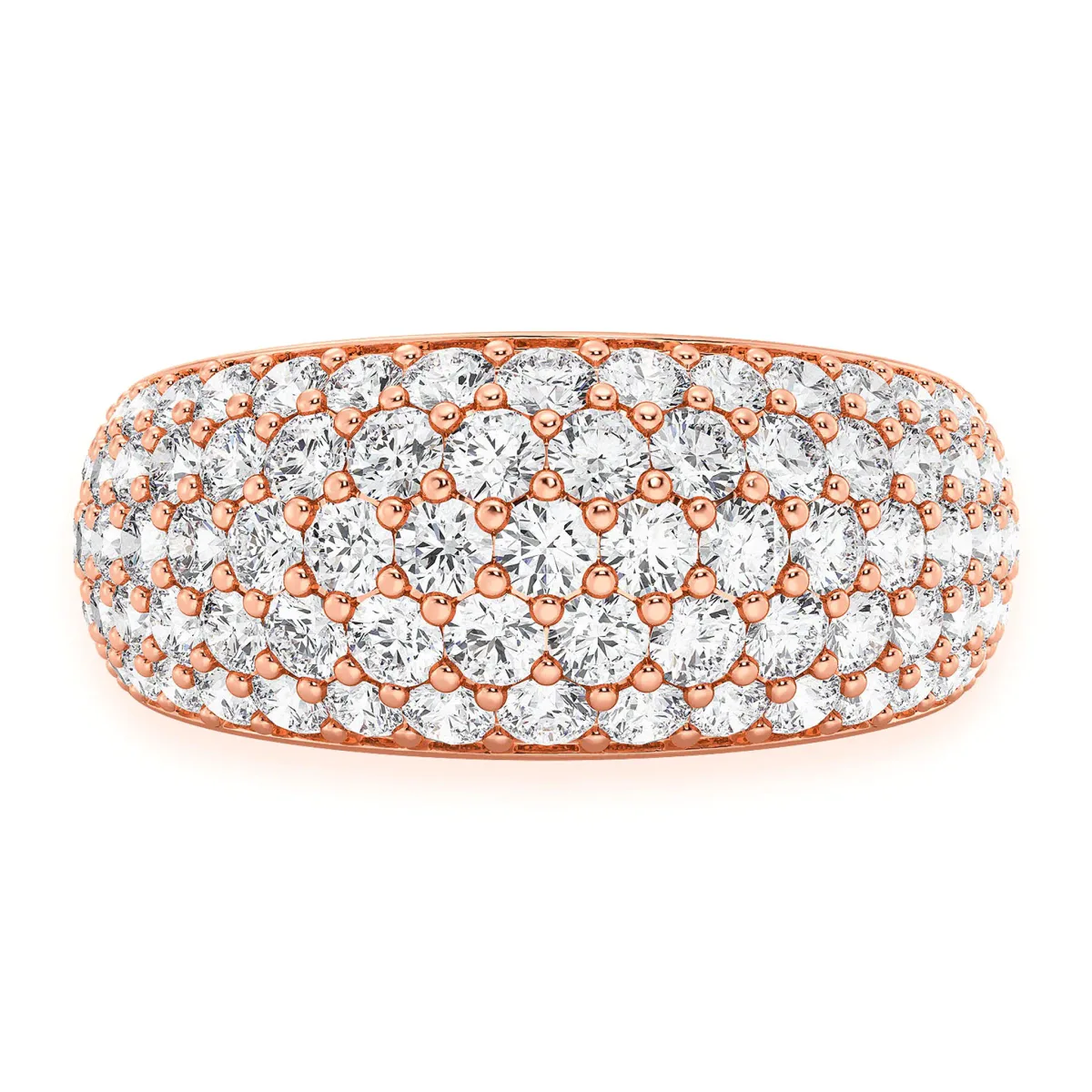 For Him Bubbly Diamond Ring in Rose Gold / Natural Diamond – Ring