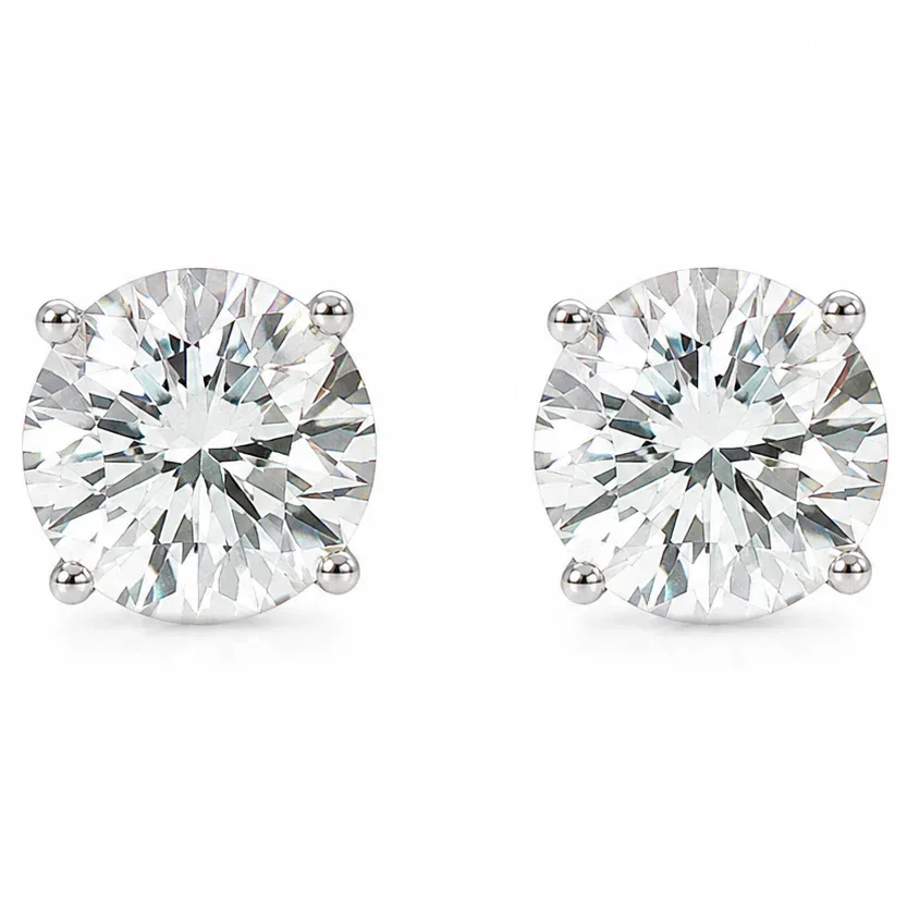 AHMED - EVOLVD DIAMONDS .925 Silver Diamond Earrings 4.0 Ctw 71509 – Earrings