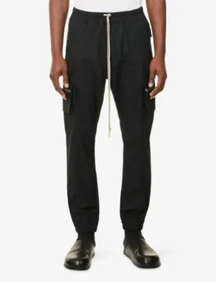 RICK OWENS Mastodon Slim-Fit Cotton Cargo Trousers detail 3