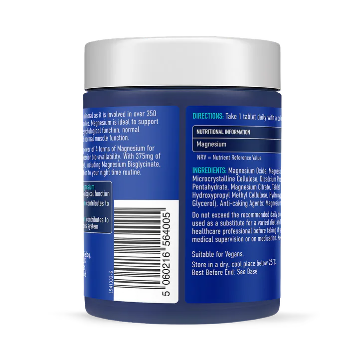 Bioglan Magnesium Bedtime tablets 375 mg 120 Tablets detail 3