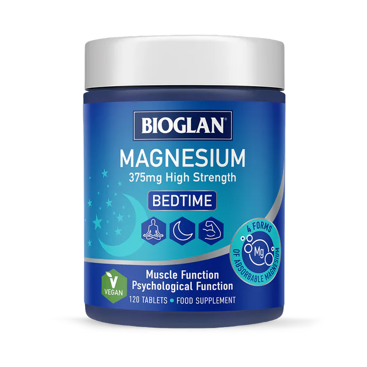 Bioglan Magnesium Bedtime tablets 375 mg 120 Tablets