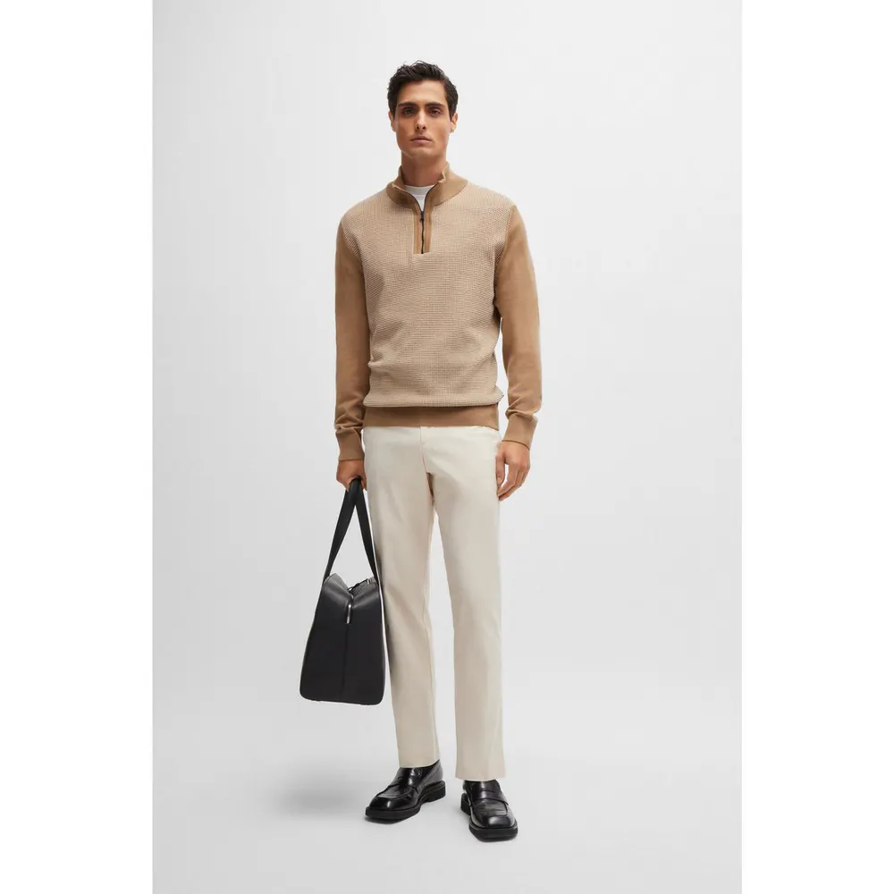 Boss Men's C-Genius-Dtl-243f Tailored Fit Straight Leg Trousers detail 2