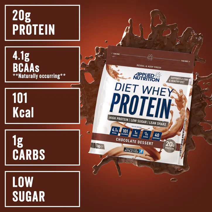 Applied Nutrition Diet Whey Protein Chocolate Dessert 1kg detail 2