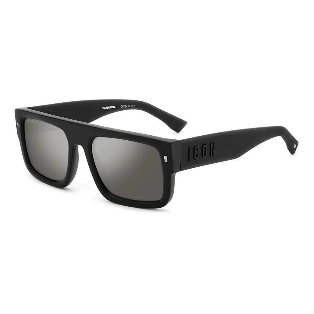 DSquared2 Men's Rectangular Flat Top Wayfarer Sunglasses