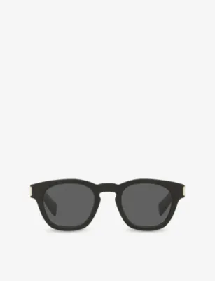 SAINT LAURENT SL 746 Round-Frame Acetate Sunglasses