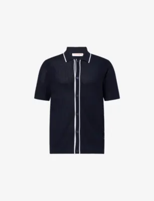 ORLEBAR BROWN Roddy Contrast-Piping Knitted Shirt