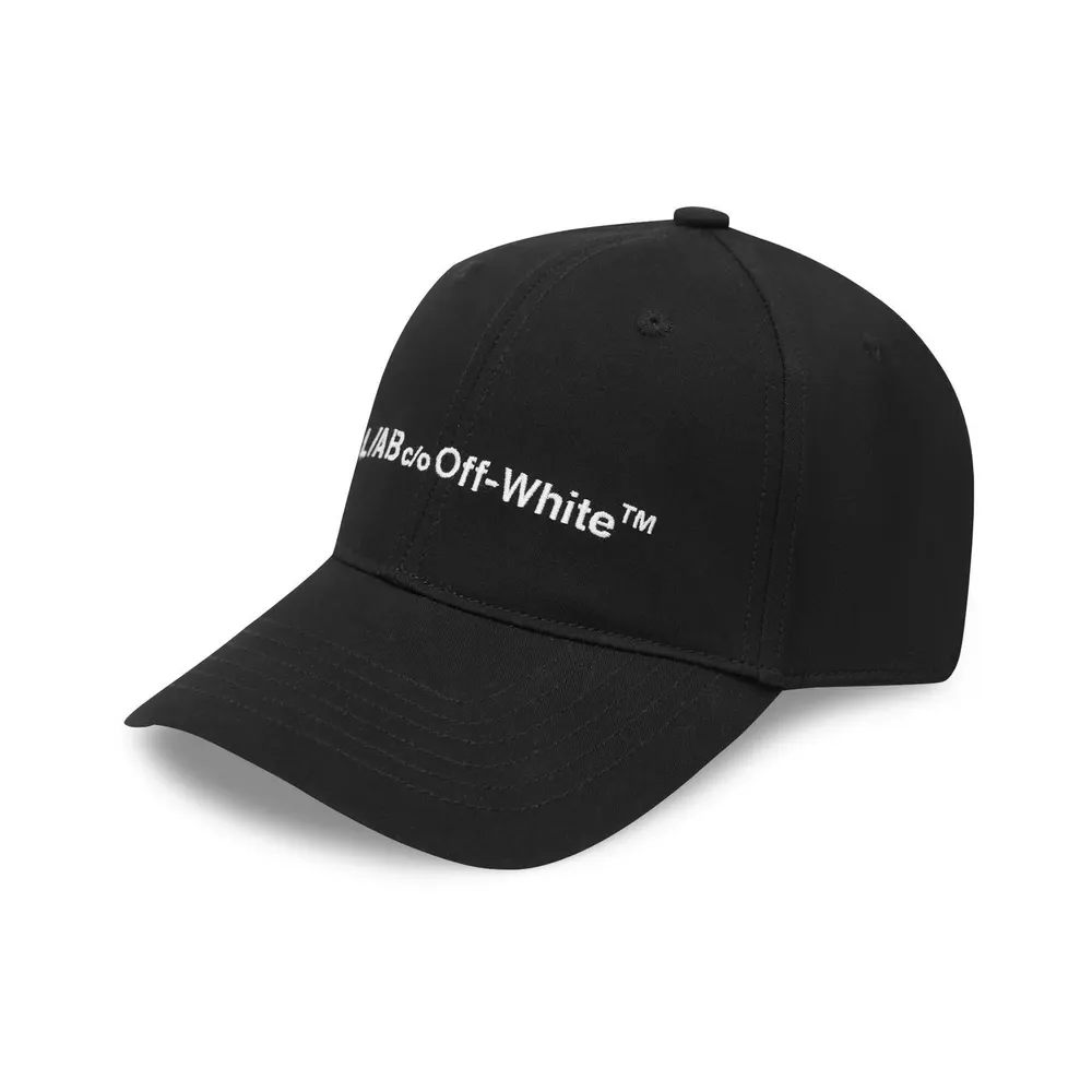 L AB Off White Men's Text SN64 Baseball Cap