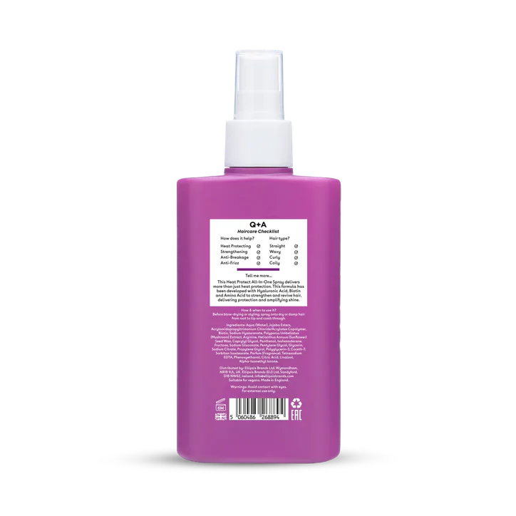 Q+A Heat Protect All-In-One Spray 150ml, additional product view 2