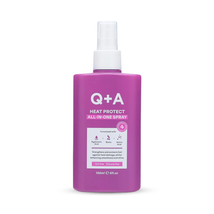 Q+A Heat Protect All-In-One Spray 150ml – Beauty > Hair Care > Hair Spray, Gel & Mousse