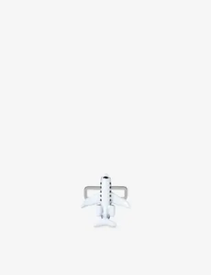 POUBEL Aeroplane Sterling-Silver and Enamel Charm in SILVER – Mens | Jewellery | Bracelets