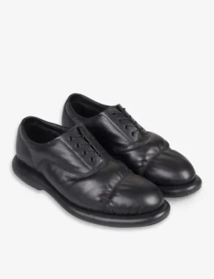 MARTINE ROSE X CLARKS leather Oxford shoes - EUR 43 / 9 UK MEN in BLACK LEATHER, additional product view 3
