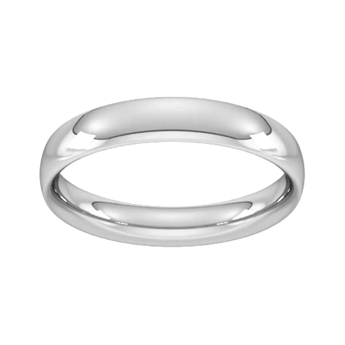 For Him 4mm Traditional Court Heavy Wedding Ring In 18 Carat Yellow Gold