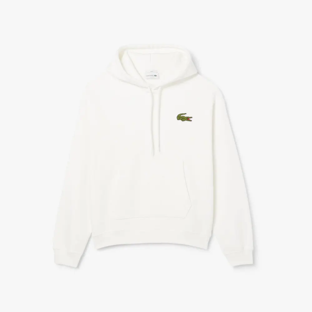 Lacoste Loose-Fit Badge Accent Hoodie