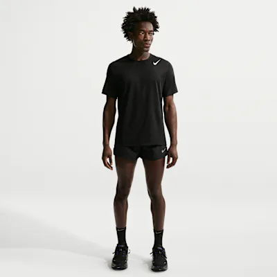 Nike Fast Men's Dri-FIT 8cm (approx.) Brief-Lined Running Shorts - Black/Black