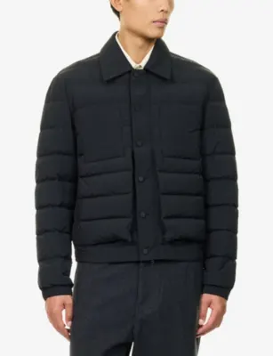 CRAIG GREEN Down Padded Worker Nylon Jacket in BLACK, additional product view 3