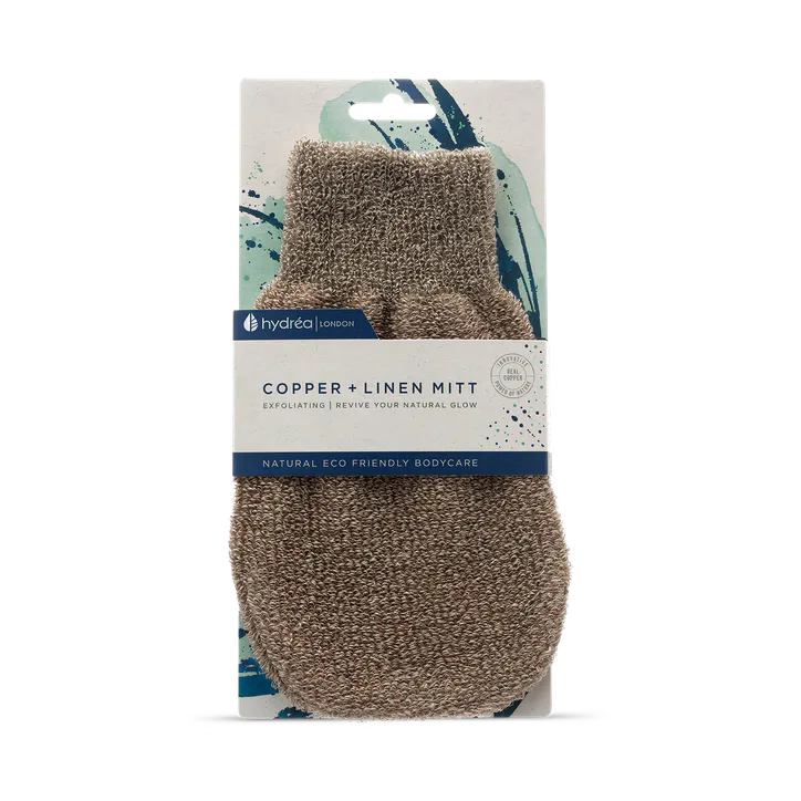 Hydréa London Copper & Linen Exfoliating Mitt