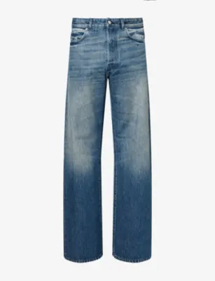DRIES VAN NOTEN Peyter Straight-Leg Cotton Denim Jeans