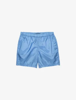 PRADA Re-Nylon Swim Trunks - LIGHT BLUE in LIGHT BLUE – Mens | Swimwear | Shorts