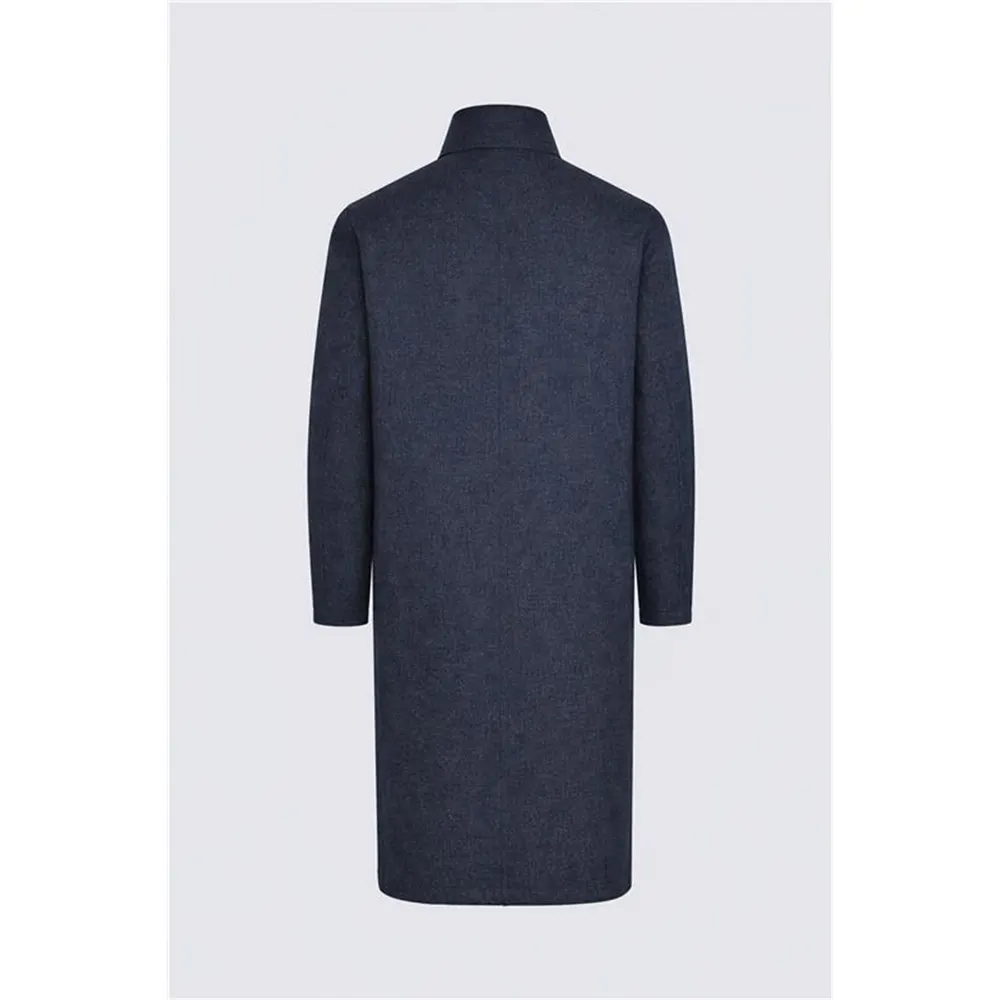 Gieves and Hawkes Men's Franklin Rain Anorak in Navy, additional product view 2