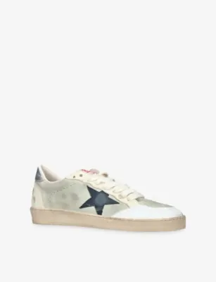 GOLDEN GOOSE Ballstar 60646 Suede Trainers - EUR 40 / 6 UK MEN in WHITE/COMB, additional product view 3