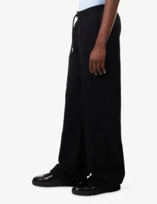 CASABLANCA Applique Monogram Cotton Jogging Bottoms detail 3