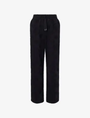 CASABLANCA Applique Monogram Cotton Jogging Bottoms