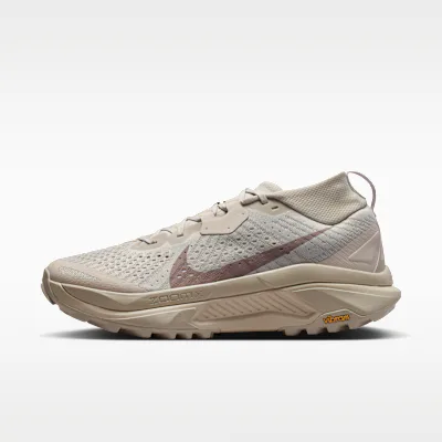 Nike ACG Zegama Trail Men's Trail-Running Shoes - Cream II/Safety Orange/Light Orewood Brown