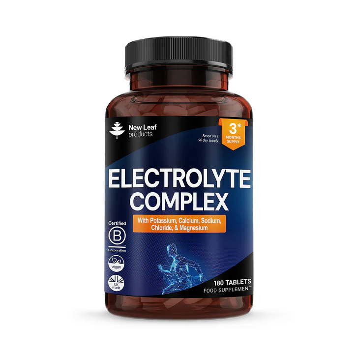 New Leaf Products Electrolyte Complex With Potassium, Calcium, Sodium, Chloride, Magnesium Tablets 180 tablets