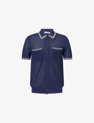 BELIER Andersson Open Stitch Knitted Resort Shirt