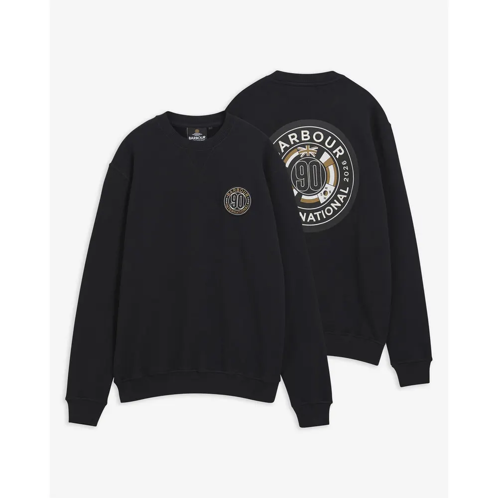 Barbour International Men's 90th Anniversary Cotton Long-Sleeve Graphic Sweatshirt detail 2