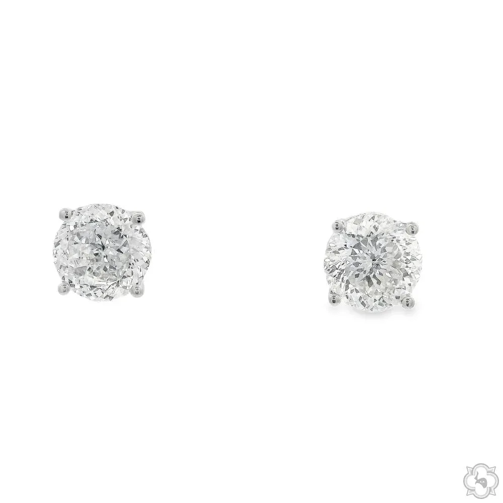 AHMED - For Him CVD 2 Ctw Portuguese-Cut Diamond Studs 70454 in Rose – Earrings