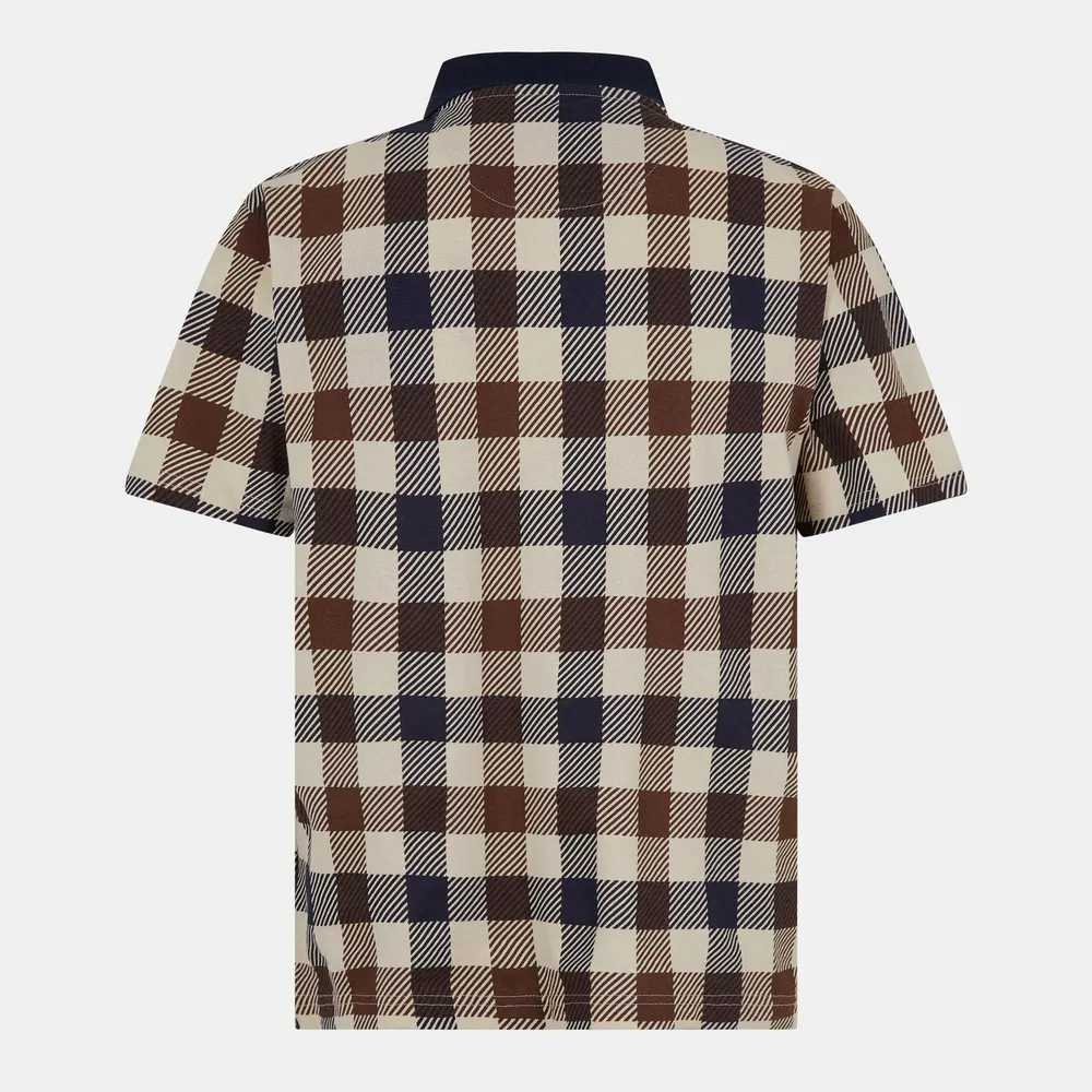 Aquascutum Big Check Polo Shirt detail 2
